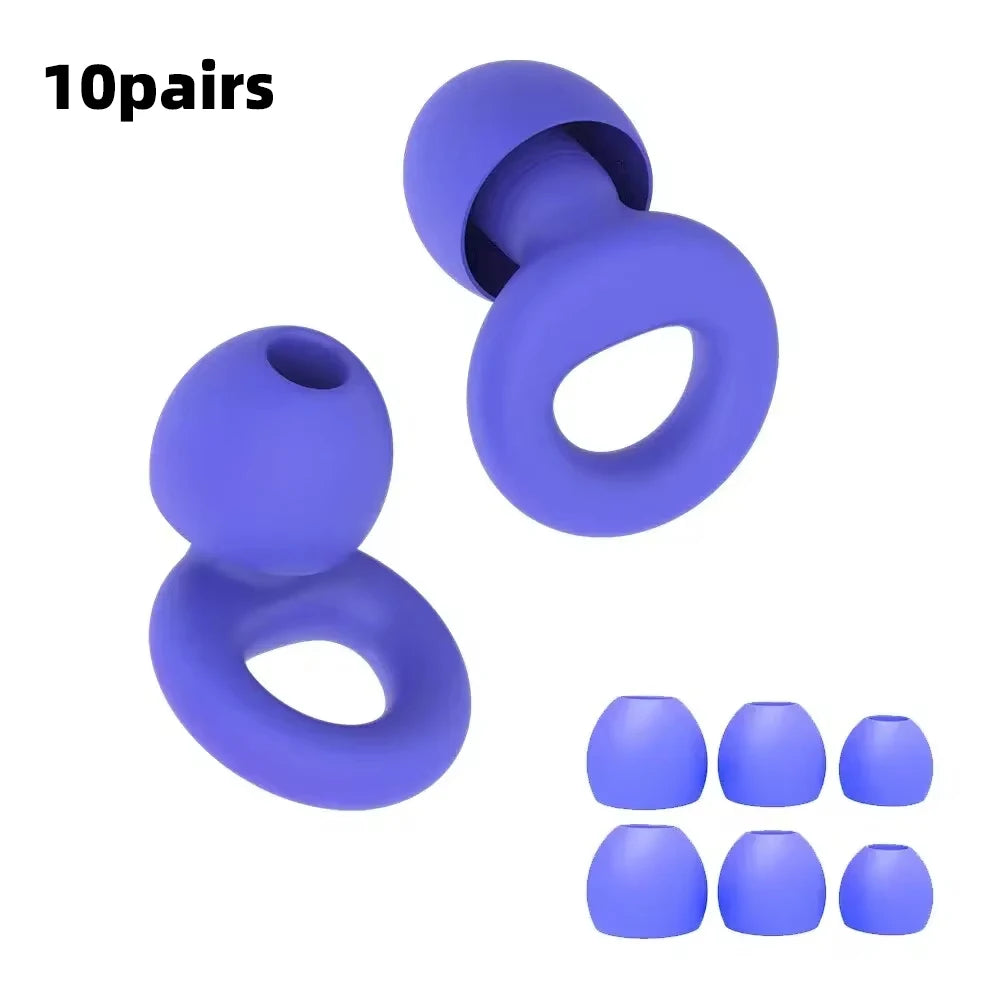 High-Fidelity Silicone Noise-Canceling Ear Plugs