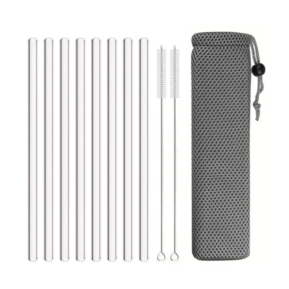 Straws - 8mm High Borosilicate Glass