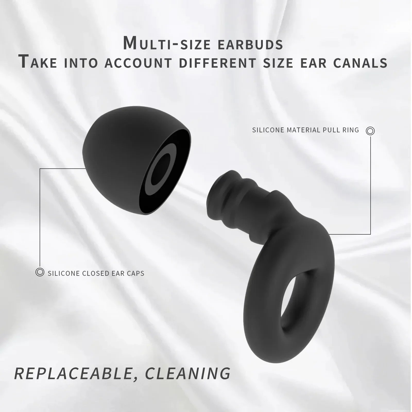 High-Fidelity Silicone Noise-Canceling Ear Plugs