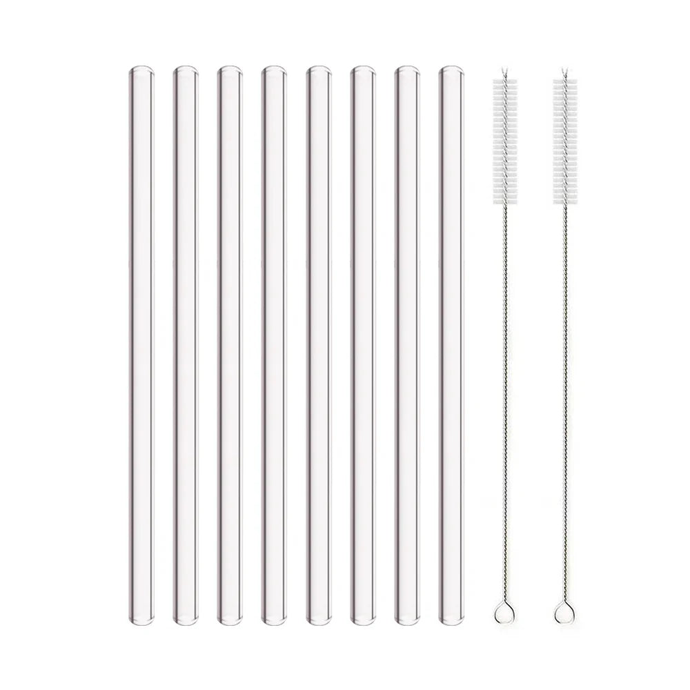 Straws - 8mm High Borosilicate Glass