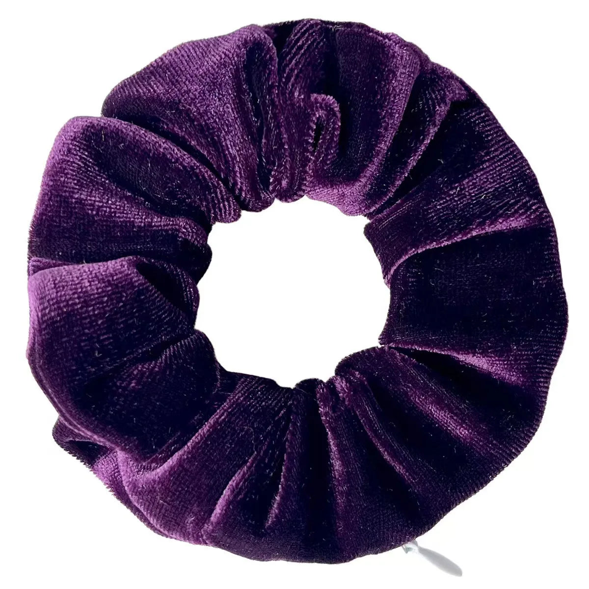 Velvet Scrunchies With Pocket Zipper