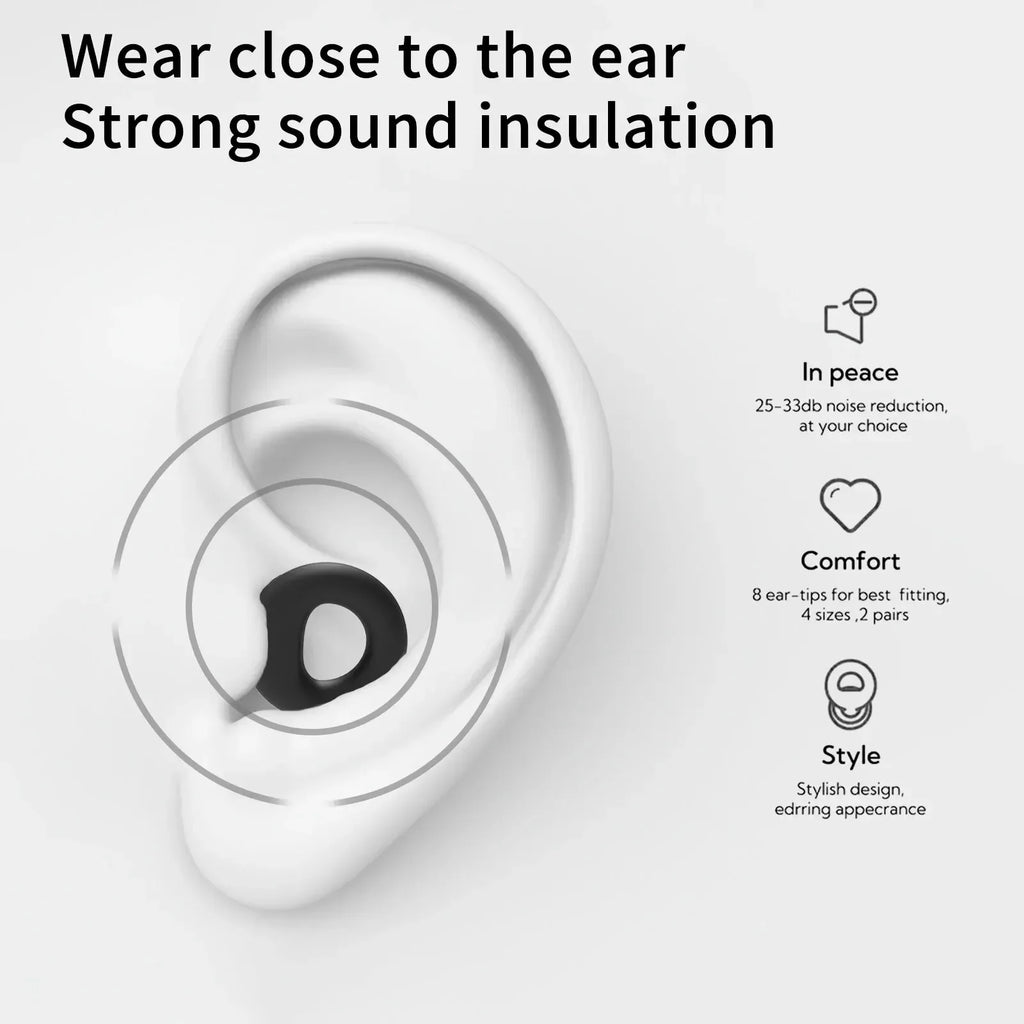 High-Fidelity Silicone Noise-Canceling Ear Plugs