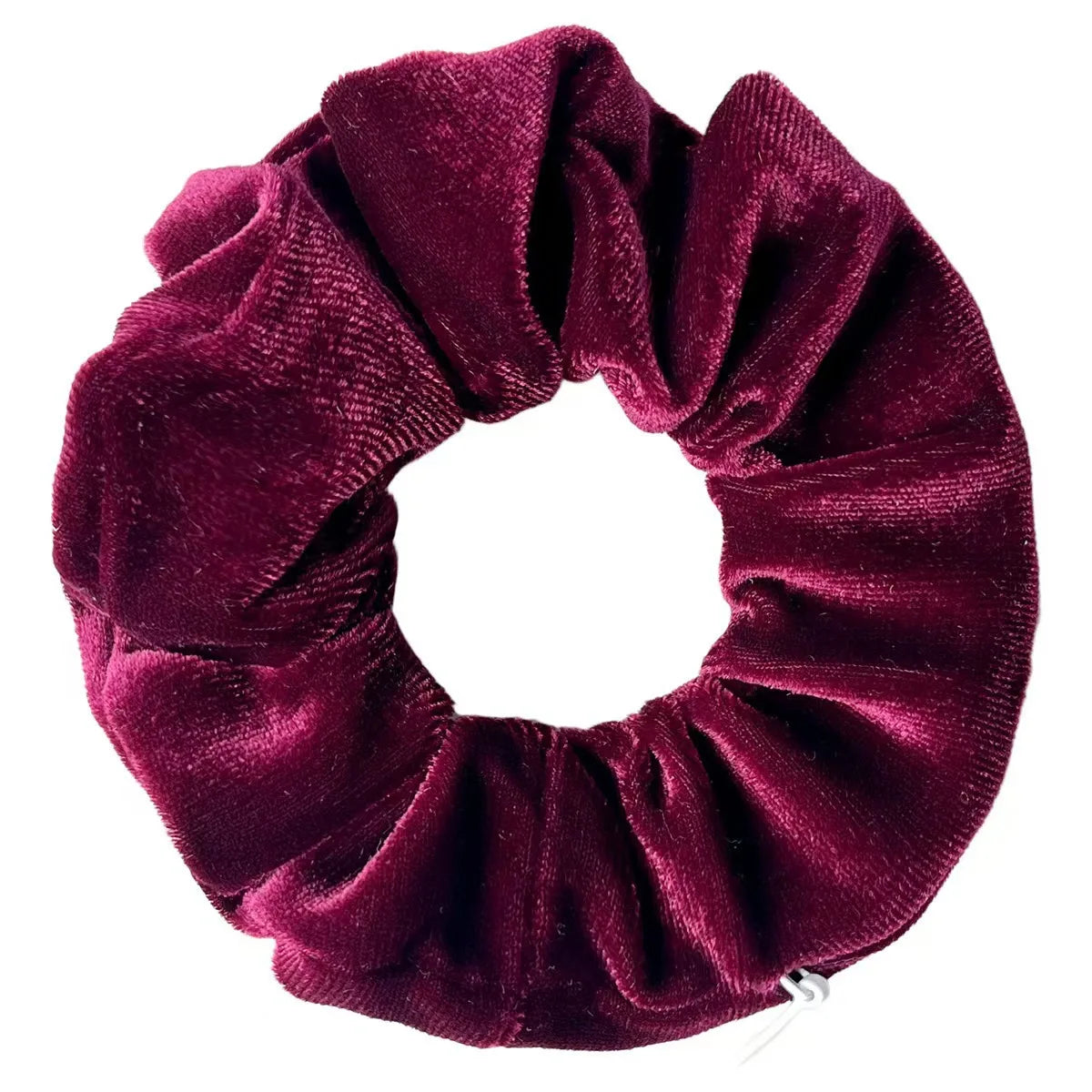 Velvet Scrunchies With Pocket Zipper
