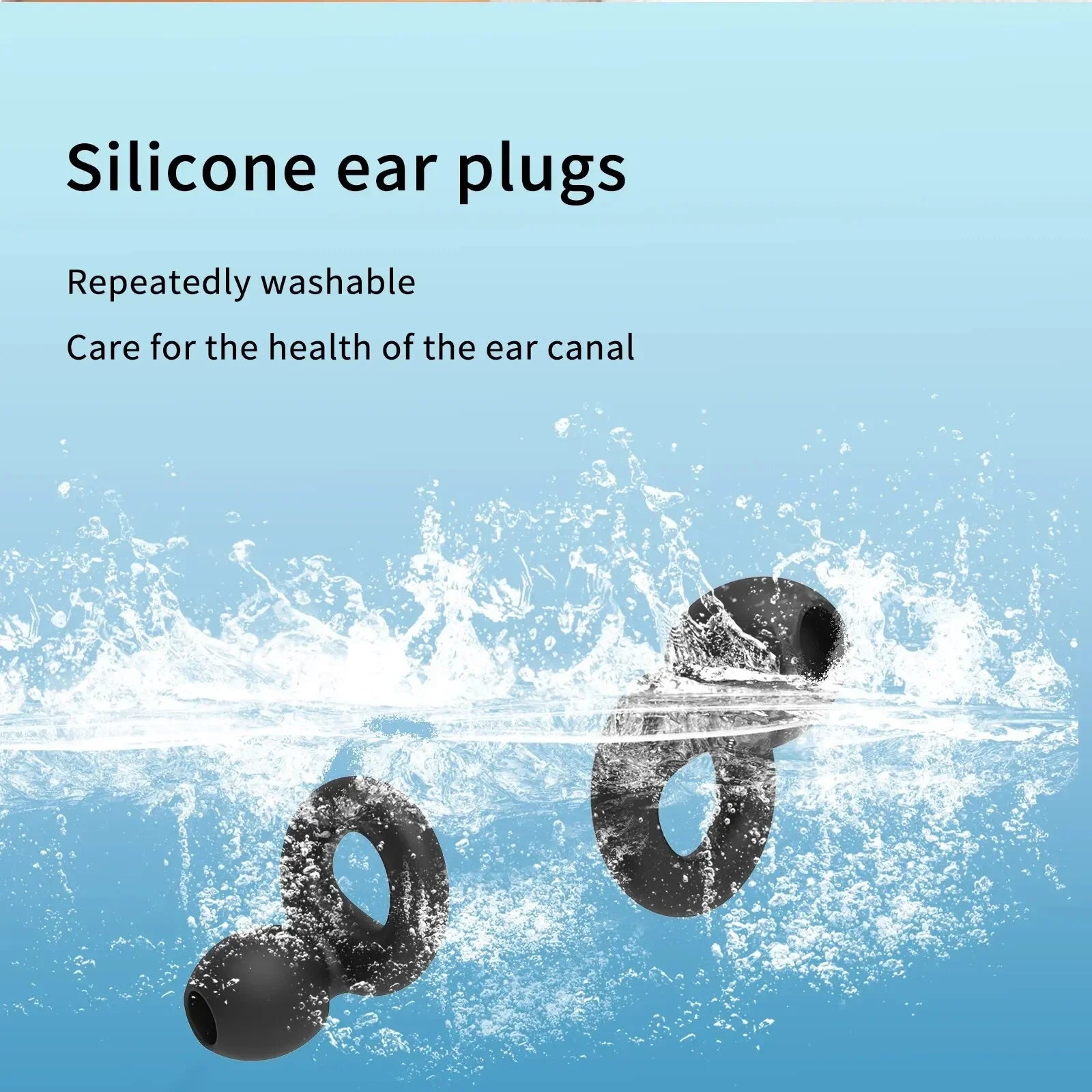 High-Fidelity Silicone Noise-Canceling Ear Plugs