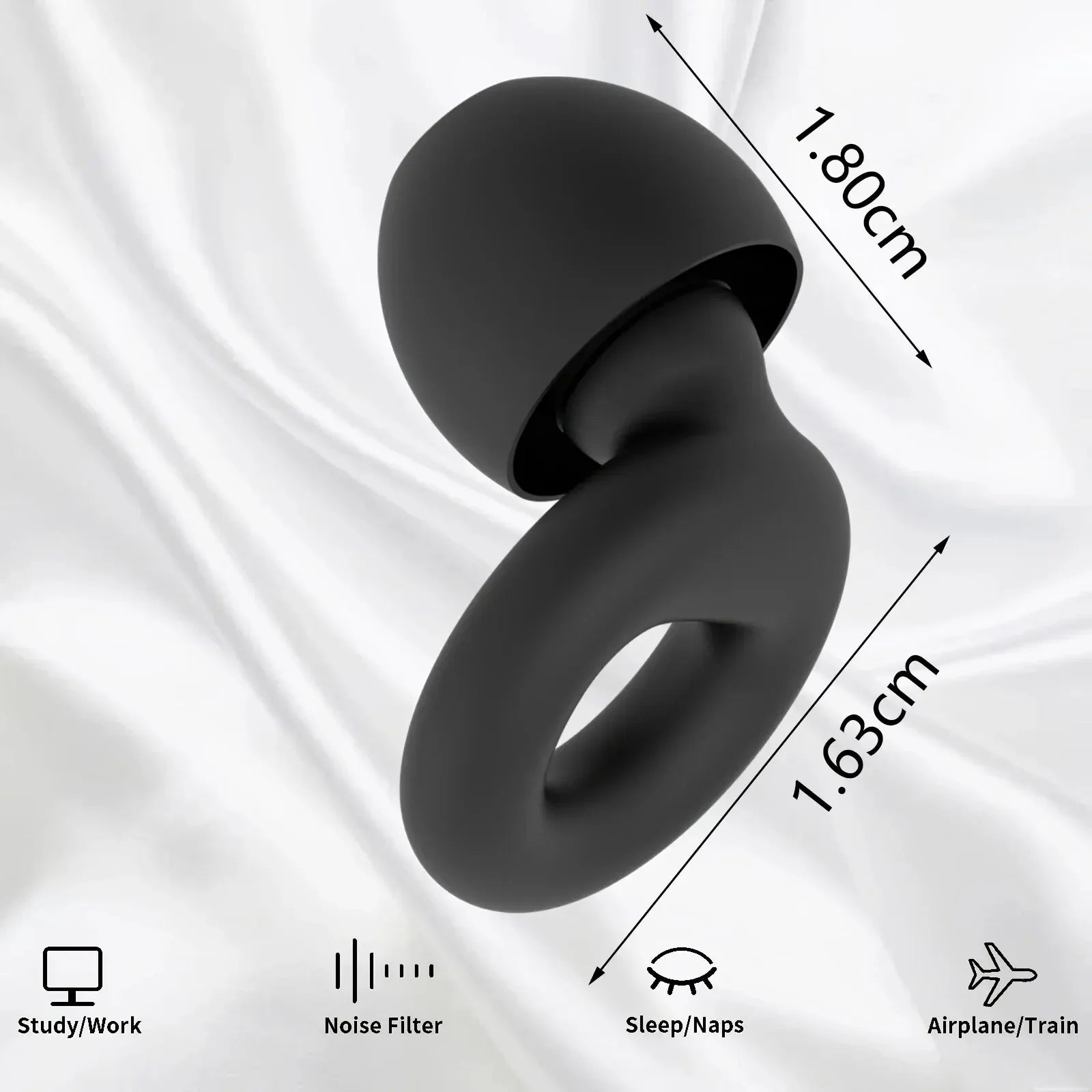 High-Fidelity Silicone Noise-Canceling Ear Plugs